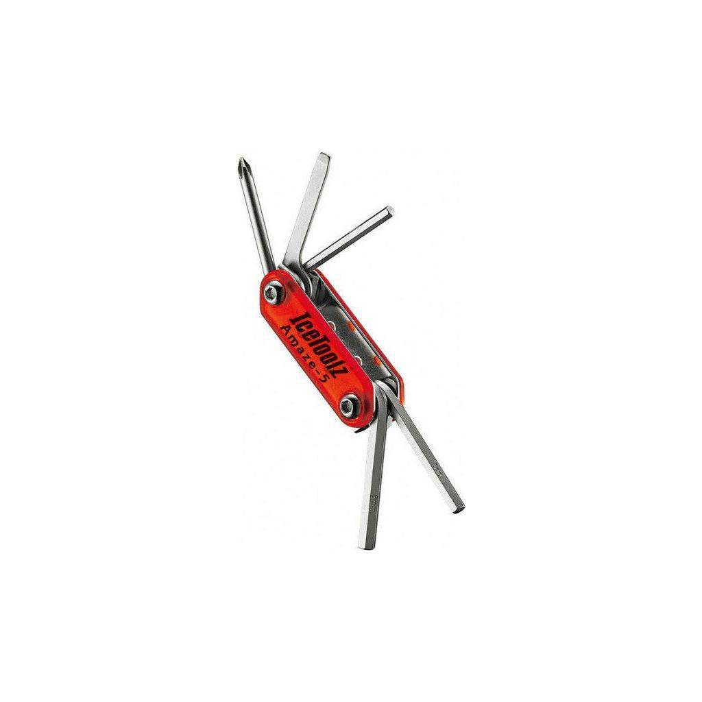 Lcetoolz 95A1 Amaze 5 Multitool met vijf functies, compact en veelzijdig, geschikt voor diverse klusjes en gereedschapstoepassingen.