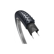 Zwarte Edge MTB buitenband voor mountainbikes, 29 x 2,25 inch, geschikt voor ruw terrein en off-road rijden.