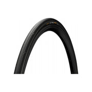Zwarte Continental Ultra Sport III 28-inch racefiets buitenband, vouwband, geschikt voor prestaties en betrouwbaarheid.