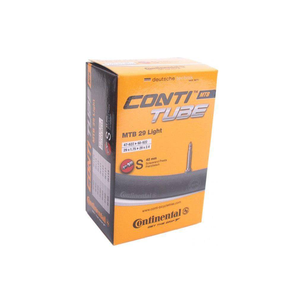 Continental 28/29 inch licht MTB binnenband met SV 42 mm ventiel, geschikt voor mountainbikes en stevige ritten