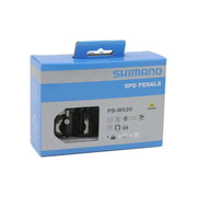 Shimano M520 MTB pedalen met SPD-klemmen en SM-SH51 cleats, geschikt voor mountainbikes en off-road rijden.