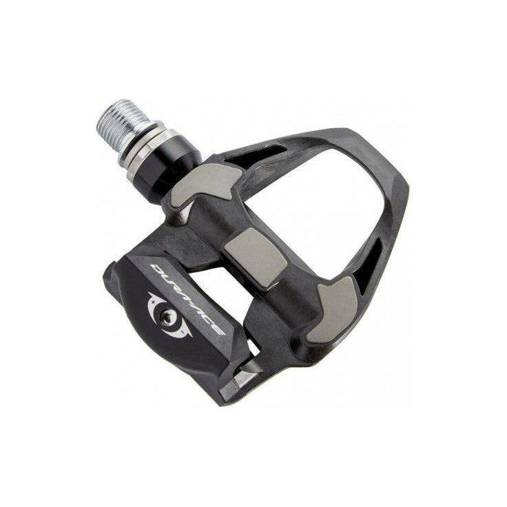 Shimano Dura Ace PD 9100 SPD SL racefiets pedalen van carbon, lichte en aerodynamische racefiets pedalen.