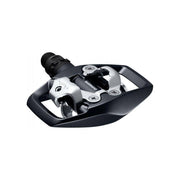 Shimano MTB SPD-pedaalset PD-ED500 dubbelzijdig met SM-SH56 clip-in voor mountainbikes, zwart en robuust ontwerp