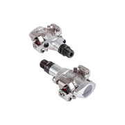 Shimano MTB PD-M505 SPD pedalen met SM SH51 schoenplaatjes, stevig en geschikt voor mountainbiken, in zwart met pedaalclips.