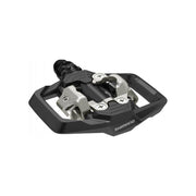 Shimano PD-MM700 MTB pedalen met breed tweezijdig platform en SPD-clip voor mountainbiken, zwart met mechanisme zichtbaar