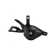 Shimano Deore SL-M6100 12-speed schakelpook rechts met display, fietsschakelaar met ergonomisch ontwerp en digitale bedieningsweergave.