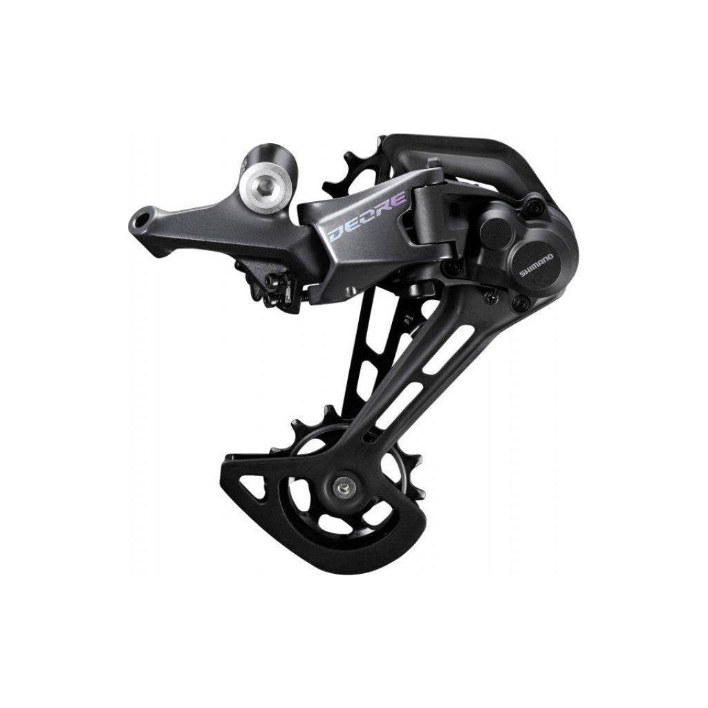 Shimano Deore M6100 SGS achterderailleur 12-speed, zwart, voor mountainbikes, rechtstreeks gemonteerd, zichtbaar in de afbeelding
