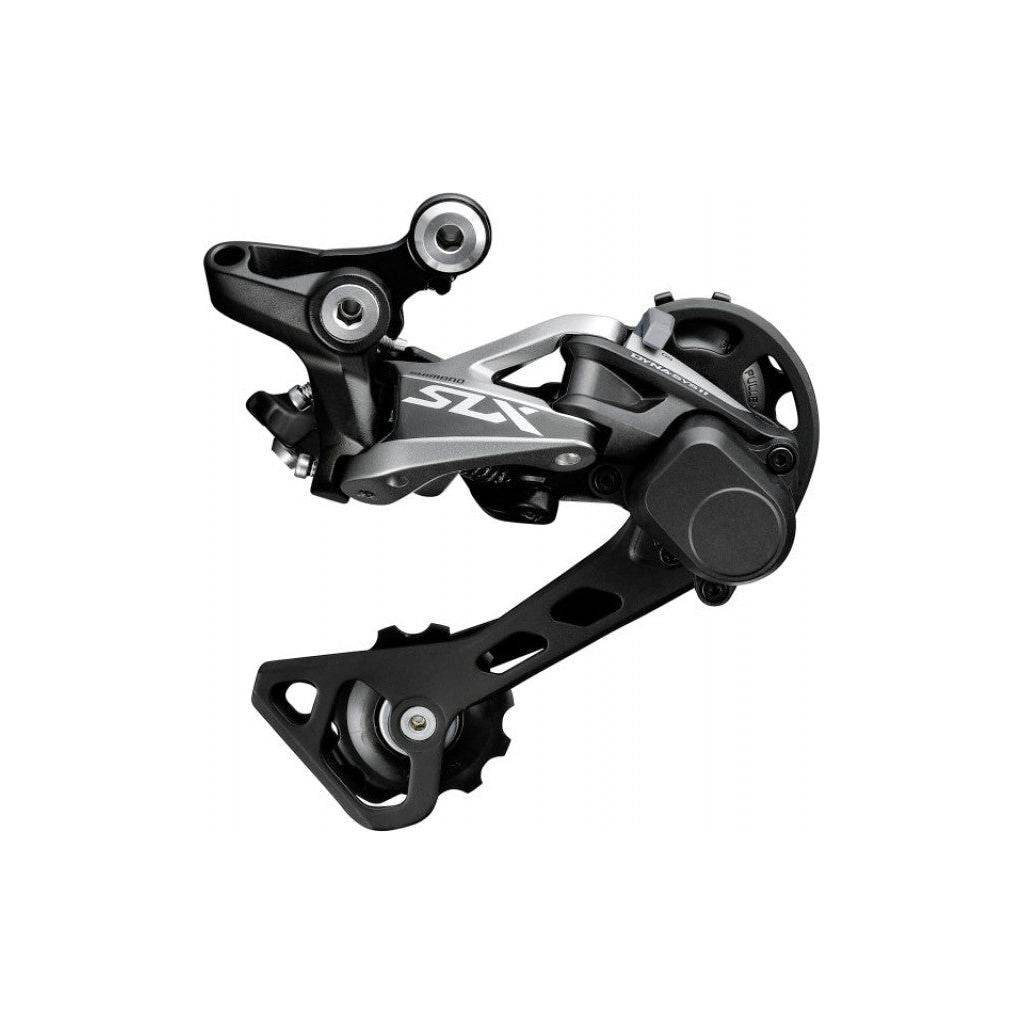 Shimano SLX M7000 11-speed achterderailleur Gs Direct Mount Shadow RD+ voor mountainbike, zwart met metalen onderdelen