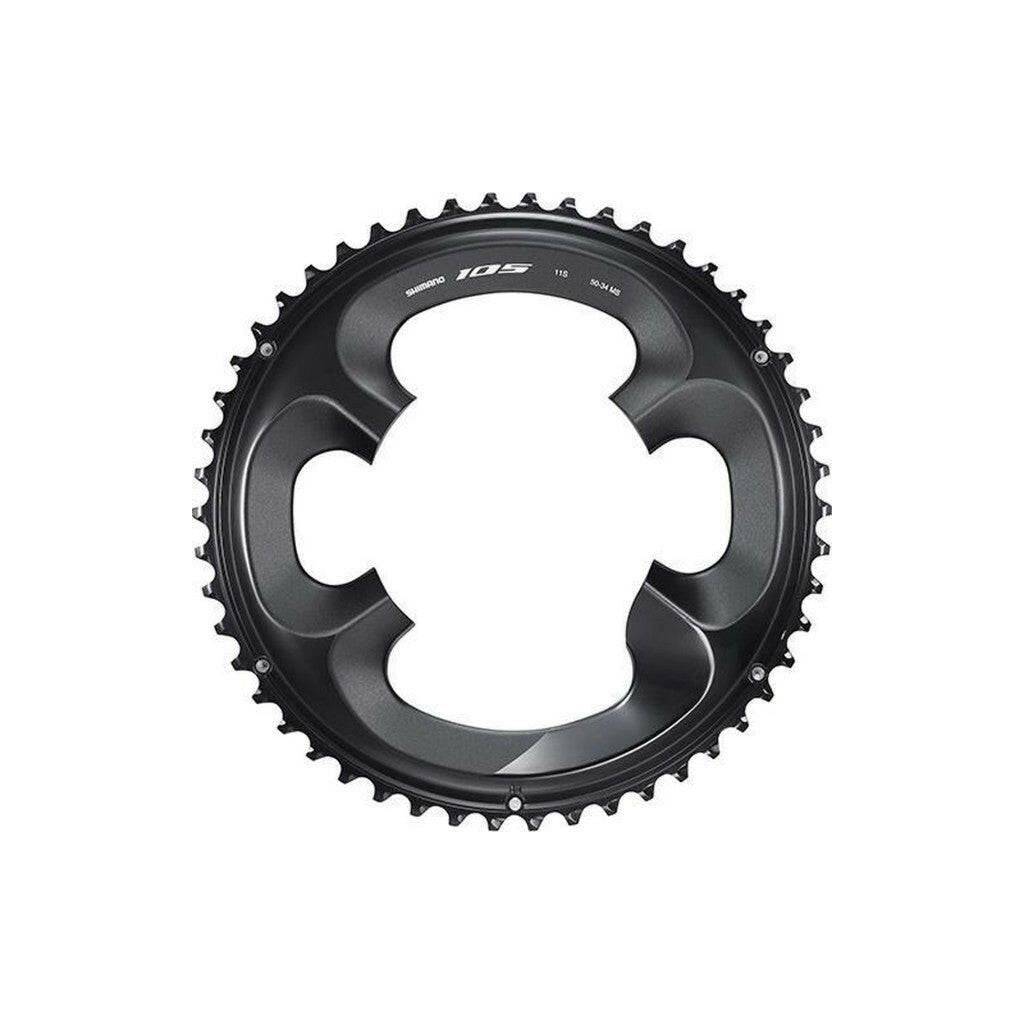 Shimano 105 FC-R7000 4-ader kettingblad 11 speed, zwart, 110 mm, geschikt voor racefiets en Shimano drivetrain.
