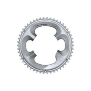 Shimano 105 FC-R7000 4-gaats kettingblad 11-speed, 110 mm, zwart, voor racefiets, close-up van het kettingblad.