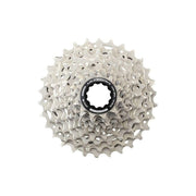 Shimano Ultegra CS-R8100 12-speed cassette met metalen tandwielen en zwart chassis, geschikt voor racefietsen.