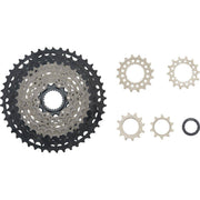 Shimano Xtr M9100 12-speed MTB-cassette met Hyperglide+ technologie, zilverkleurig met Micro Spline aansluiting