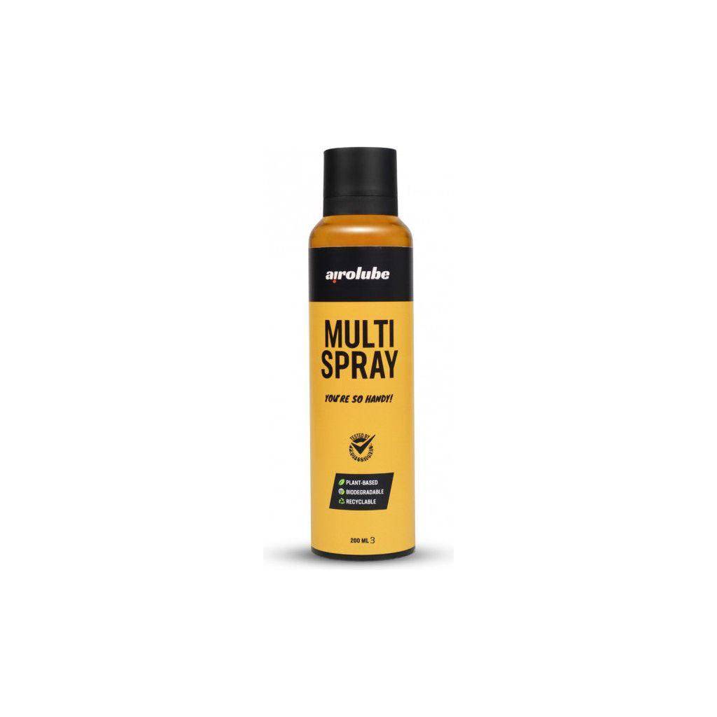 Airolube Multispray 200 ml multifunctioneel reinigings- en smeerspray voor onderhoud en smering van diverse materialen.