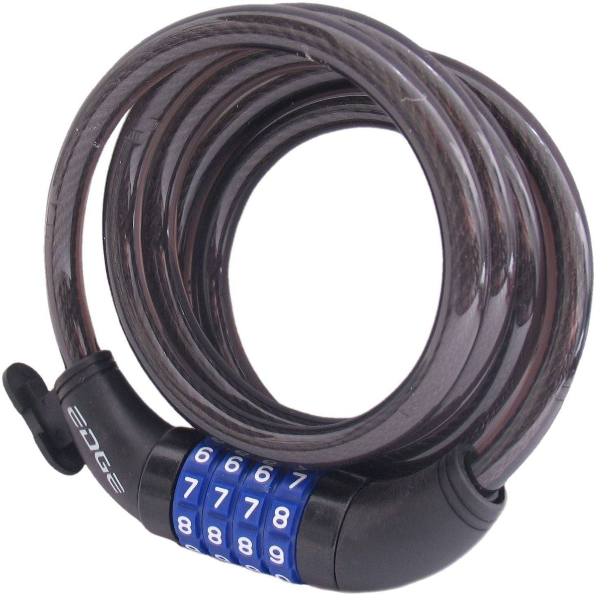 Zwart Edge Digit kabelslot Ø10 mm, 150 cm lang, met cijferslot voor beveiliging van fietsen en eigendommen