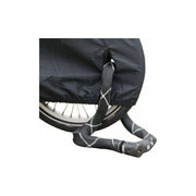 DS Covers cargo 3Wt bakfietsschoenen met regenmantel en huif, ontworpen voor bakfietsen, geschikt voor nat weer.
