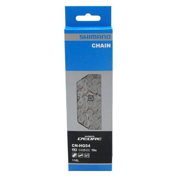 Shimano CN-HG54 10-speed ketting met 116 schakels en kettingpen, geschikt voor fiets- en mountainbikes
