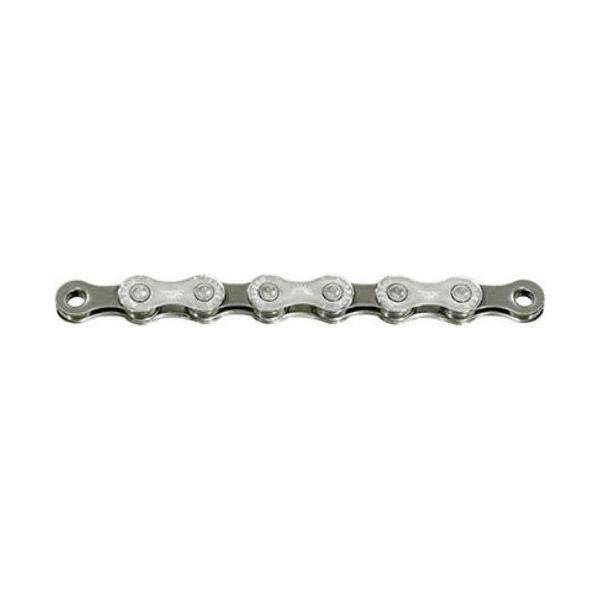 Sunrace 10-speed fietsketting Cn10A in zilver en grijs, geschikt voor racefietsen en mountainbikes.