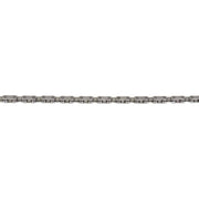 M-Wave fietsketting Single Speed voor E-bike, 112 schakels, robuust en geschikt voor naafversnelling, duidelijke close-up van de ketting