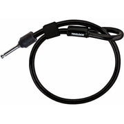 Zwart Trelock ZR 310 insteekkabelslot met stevige kabel voor fietsbeveiliging, zichtbaar in de afbeelding.