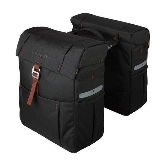 Gazelle Dubbele Fietstas Met Mik Adapter 37 Liter 31 X 40 X 15 (2X) - Le Coq Wielerartikelen