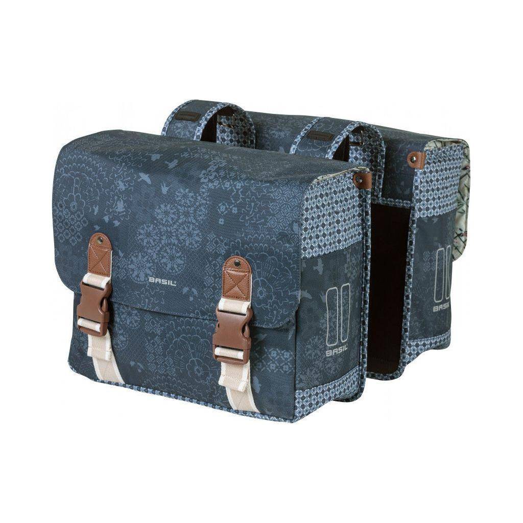 Dubbele Fietstas Basil Bohème Carry All 35 Liter 37 X 15 X 37 Cm - Le Coq Wielerartikelen