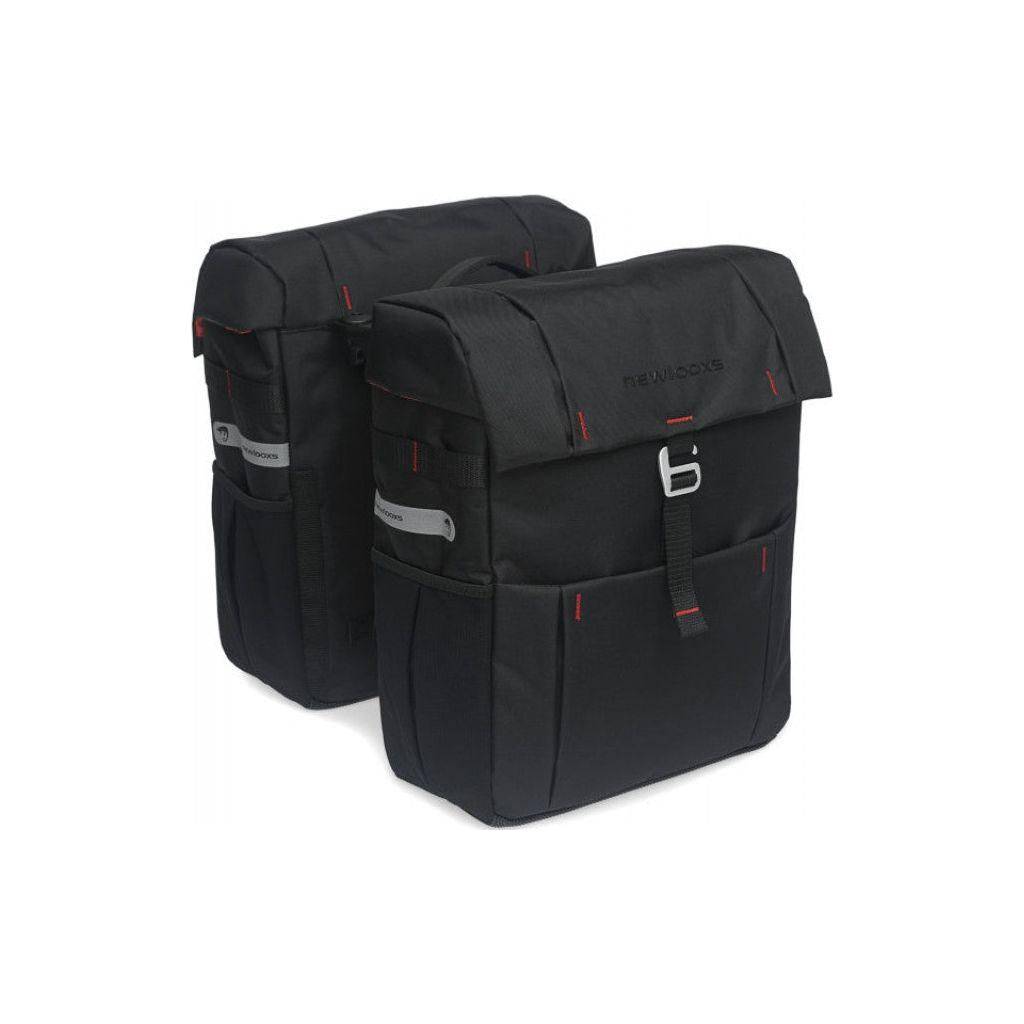 Dubbele Fietstas New Looxs Vigo Double Racktime 37 Liter 31 X 15 X 40 Cm - Le Coq Wielerartikelen