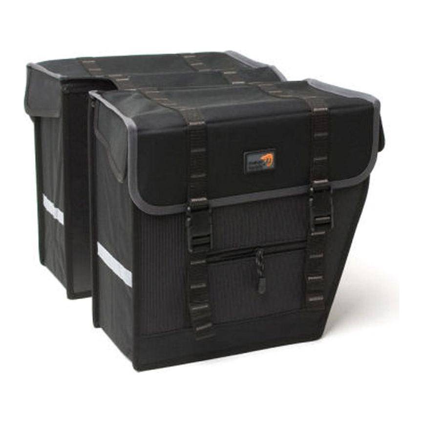 New Looxs Dubbele Fietstas Superior Maxi 42 Liter 36 X 32 X 18 Cm - Zwart - Le Coq Wielerartikelen