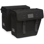 Dubbele fietstas van New Looxs Origin, waterafstotend polyester, 33 liter capaciteit, geschikt voor bagage en boodschappen.