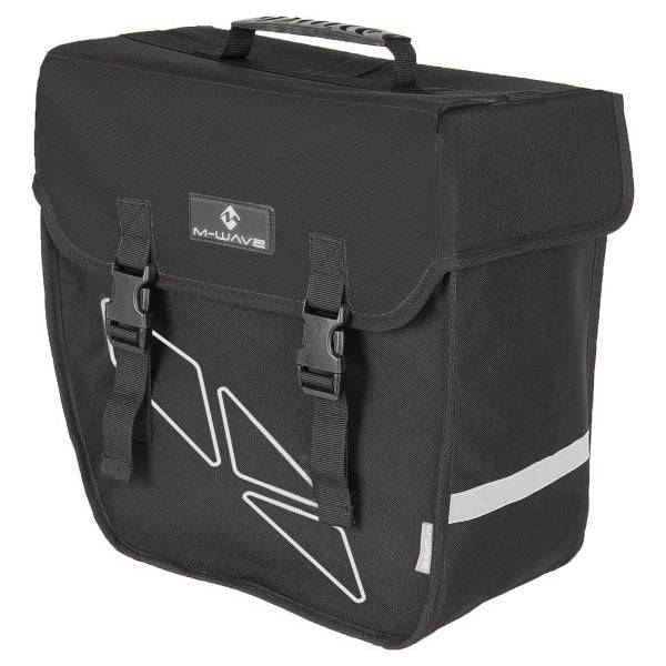 M-Wave Enkele Fietstas Links Amsterdam - 18 Liter - Zwart - Le Coq Wielerartikelen