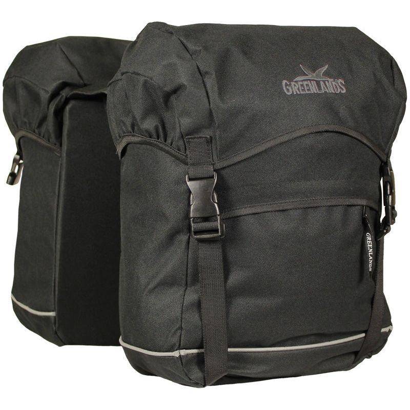 Greenlands Dubbele Fietstas Travel Bag 40 Liter 30 X 37 X 17 (2X) - Zwart - Le Coq Wielerartikelen