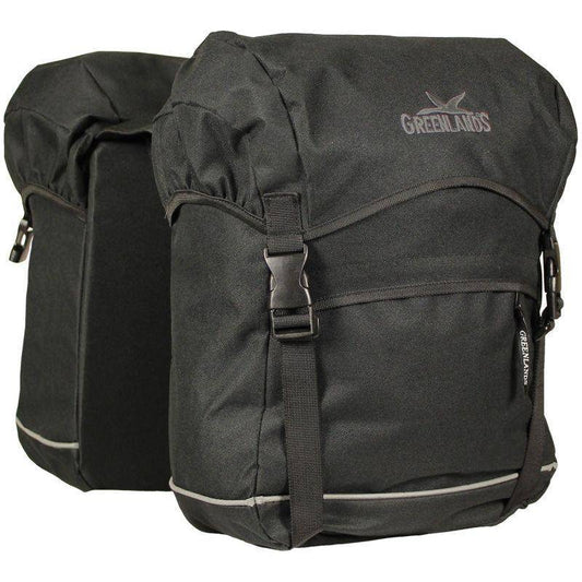 Greenlands Dubbele Fietstas Travel Bag 40 Liter 30 X 37 X 17 (2X) - Zwart - Le Coq Wielerartikelen
