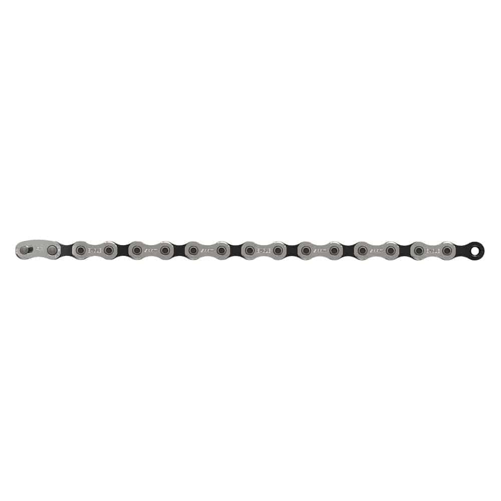 Zwarte Sram PCGX 12-speed ketting met 126 schakels voor fiets, robuust en geschikt voor high-performance rijervaring.