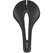 Zwart Terry Butterfly Arteria damesfiets- en e-bike zadel met comfortabele vorm en ademende bekleding, geschikt voor stadsfietsgebruik