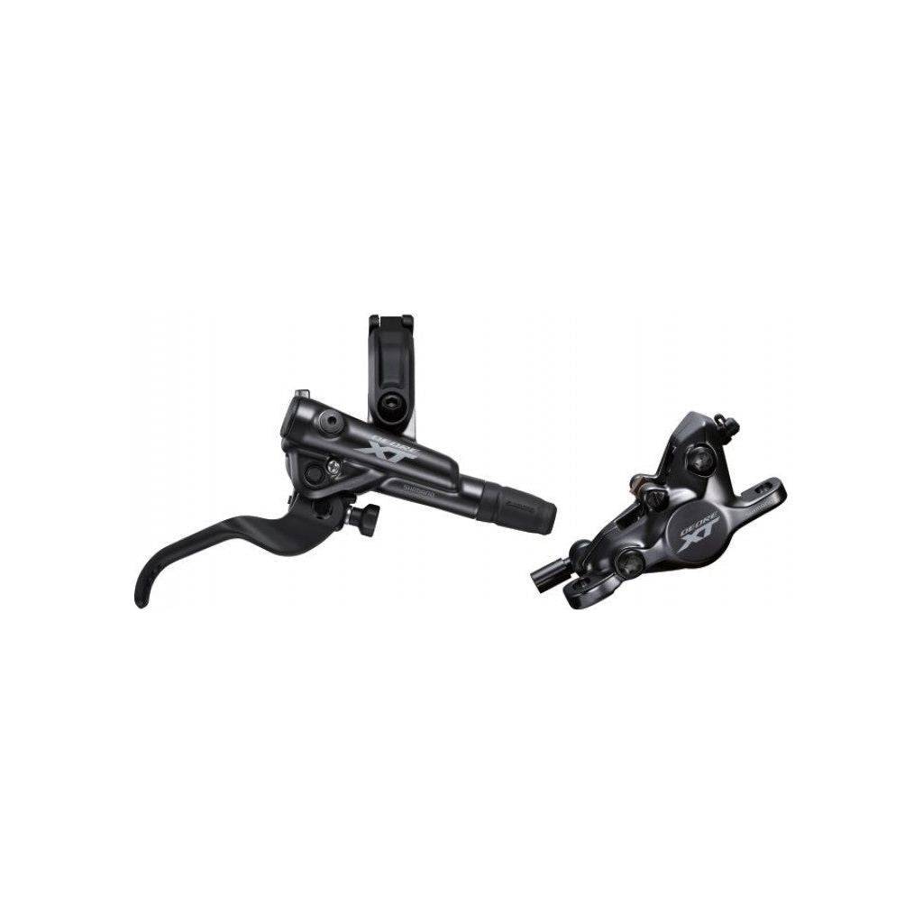 Shimano Deore XT M8100 achter schijfremset voor MTB, I-Spec, zonder remschijf, zwart metalen remhendel en caliper