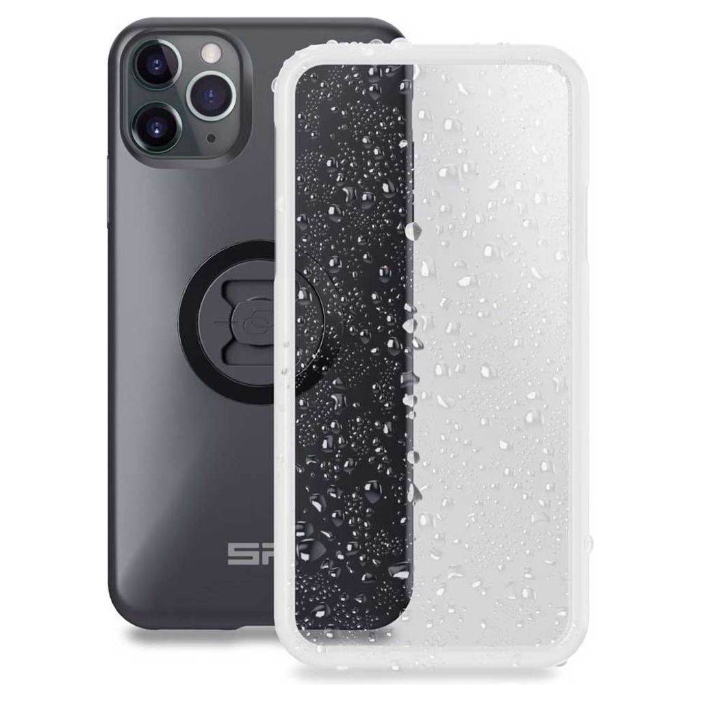 SP Connect telefoonhouder met regenhoes Weather Cover, waterdicht smartphonehoesje voor bescherming tijdens regen of nat weer.