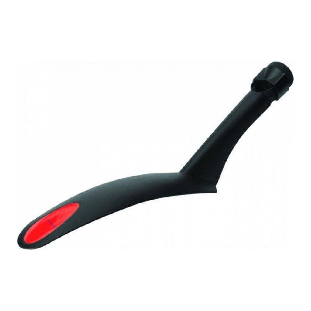 Zwart Polisport Cross Country achterspatbord voor 26-29 inch fietsen met zadelpenbevestiging, geschikt voor mountainbikes.
