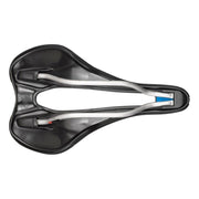 Selle Italia SLR Boost Endurance Superflow racefiets en MTB zadel, zwart met ergonomisch ontwerp en ademende zadelgaten