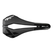 Selle Italia X LR Superflow Ti 316 racefiets en MTB zadel met smalle vorm en comfortabele padding, zwart met titanium onderdelen.