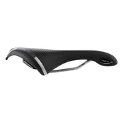 Selle Italia Max Flite Gel Superflow racefiets- en MTB-zadel met titanium rails, zwart, comfortabel en lichtgewicht voor race- en mountainbikes.