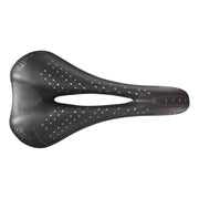 Zwart Selle Italia Sport Gel Flow S2 fietszadel voor racefietsen en MTB, met gelvulling en FEC alloy rails.