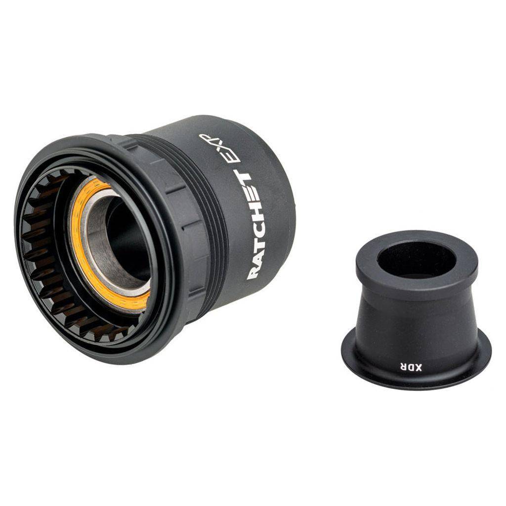 DT Swiss naafd body kit ratchet ceramic XDR Exp 142/12, close-up van de hoogwaardige wielnaaf onderdelen.