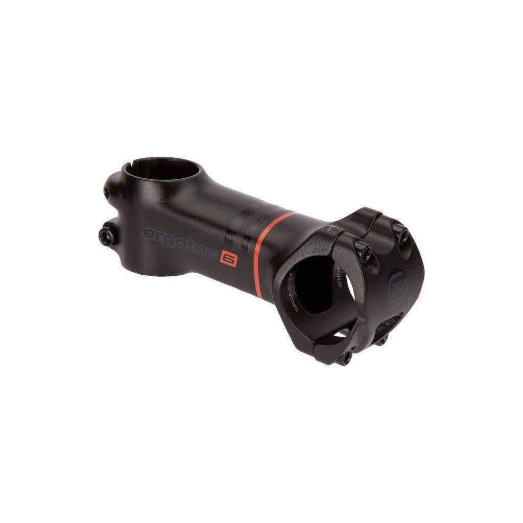 Zwarte Ergotec Ray 35 stuurpen, 35 mm diameter, voor ahead stuur, met Ø28,6 mm clip, zichtbaar op de afbeelding.