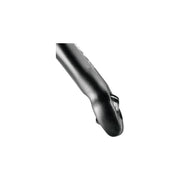 Zwarte Ergotec Evo1 bar-end verstelbare handgreep van 13 cm voor fiets, zichtbaar op de afbeelding