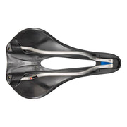 Zwart Selle Italia Novus Evo Boost Superflow L3 racefiets- en MTB-zadel met titanium rails, ontworpen voor comfort en prestaties