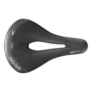 Zwart Selle Italia St7 Superflow L3 zadel met Ø7 Fec Alloy voor stadsfiets en e-bike, comfortabel en slijtvast design.