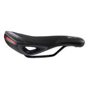 Zwart Selle Italia St7 Superflow L3 Zadel met Ø7 Fec Alloy voor stadsfietsen en e-bikes, comfortabele zitpositie