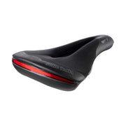 Zwart Selle Italia St7 Superflow L3 zadel met FEC Alloy bevestiging voor stadsfietsen en e-bikes, comfortabele zitpositie
