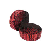 Edge siliconen anti-slip stuurlint, 190 cm, set van 2, zacht en gripvast voor fietssturen, zwart met siliconen textuur.