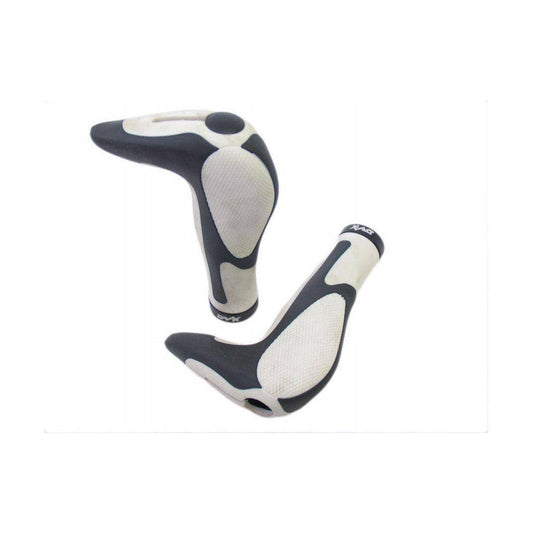 Ergotec Handvatten X-Act Safety Grip Zwart/ Wit 147Mm - Le Coq Wielerartikelen