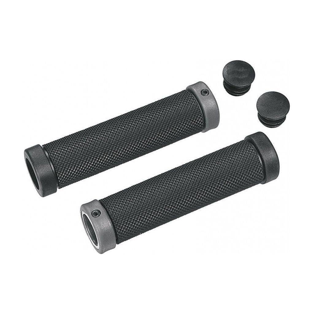 Ergotec Tokio Handvatset Met Dubbele Klemring  - Zwart - Le Coq Wielerartikelen